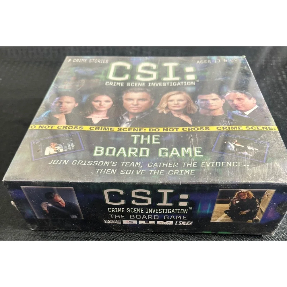 CSI Crime Scene Investigation Board Game 2004 NEW Sealed 8 Crime Stories Vintage